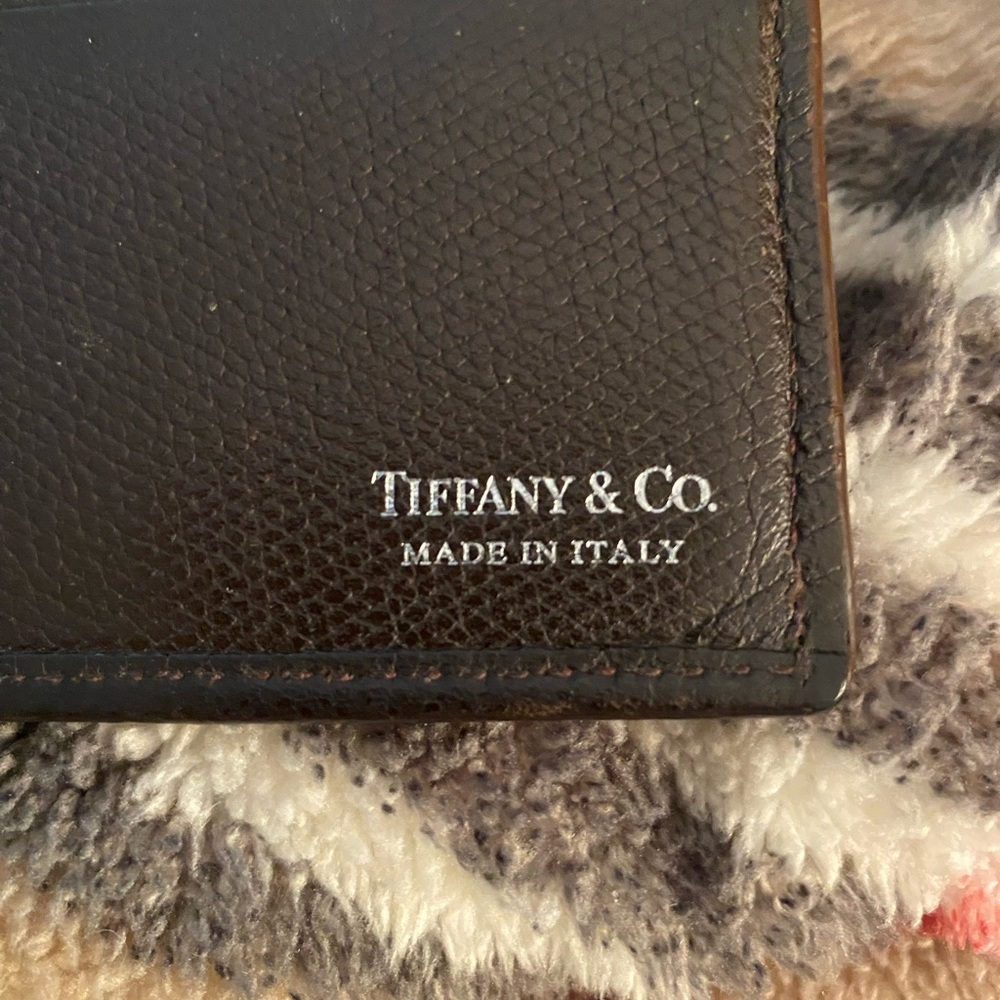 Tiffany & Co. Dark Brown Leather Wallet
